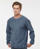 MV Sport 19179 Corded Crewneck Pullover in Navy