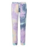 MV Sport W20199 Women's Jamie Angel Fleece Sweatpa in Pastel tie dye