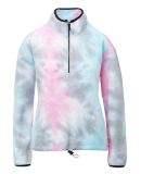 MV Sport W21138 Women's Aurora Polar Fleece Quarte in Pastel tie dye