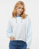 MV Sport W23716 Women's Sueded Fleece Colorblocked in Arctic blue