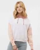 MV Sport W23716 Women's Sueded Fleece Colorblocked in Cameo pink