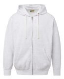 MV Sport 22132 Vintage Fleece Full-Zip Hooded Swea in Ash