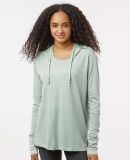 MV Sport W19439 Women's Heathered Jersey Hooded Tu in Greenstone
