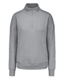 MV Sport W20189 Women's Cloud Fleece Quarter-Zip S in Heather grey