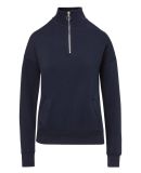 MV Sport W20189 Women's Cloud Fleece Quarter-Zip S in Navy