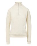 MV Sport W20189 Women's Cloud Fleece Quarter-Zip S in Oatmeal