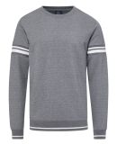 MV Sport 23404 Donovan Striped Crewneck Sweatshirt in Graphite