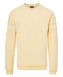 MV Sport 23404 Donovan Striped Crewneck Sweatshirt in Sun ray
