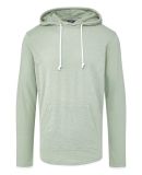 MV Sport 24401 Miles Slub Hooded Long Sleeve T-Shi in Greenstone