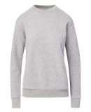 MV Sport W23140 Women's Raelynn Cloud Fleece Crewn in Heather grey