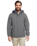 Nautica N17182 Voyage Hooded Rain Jacket in Graphite