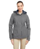 Nautica N17183 Women's Voyage Hooded Rain Jacket in Graphite