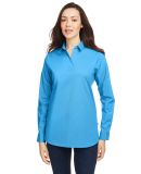 Nautica N17289 Women's Staysail Shirt in Azure blue