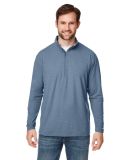 Nautica N17924 Saltwater Quarter-Zip Pullover in Faded navy