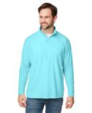 Nautica N17924 Saltwater Quarter-Zip Pullover in Sea mist