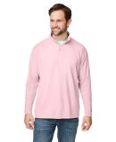 Nautica N17924 Saltwater Quarter-Zip Pullover in Sunset pink