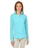 Nautica N17925 Women's Saltwater Quarter-Zip Pullo in Sea mist