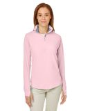 Nautica N17925 Women's Saltwater Quarter-Zip Pullo in Sunset pink