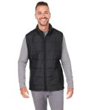 Nautica N17946 Harbor Puffer Vest in Black/ black heather