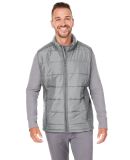 Nautica N17946 Harbor Puffer Vest in Graphite/ graphite heather
