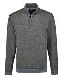 Nautica Nautica N18090 Explorer Fleece Quarter-Zip in Charcoal heather