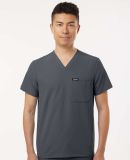 Jaanuu M10001 Holmes Everyday 1-Pocket Scrub V-Nec in Carbon grey