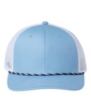The Game Hats GB452R Everyday Rope Trucker Cap in Columbia blue/ white