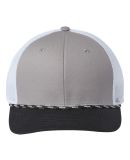 The Game Hats GB452R Everyday Rope Trucker Cap in Light grey/ black