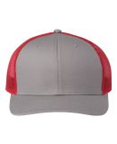 The Game Hats GB452E Everyday Trucker Cap in Grey/ red