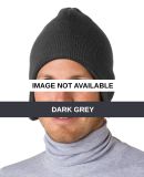 8134 UltraClub® Acrylic Flap Beanie Dark Grey
