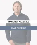 Recover RC1096 Quarter-Zip Pullover Blue Rainbow