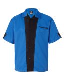 Hilton HP2245 Monterey Bowling Shirt in Royal/ black