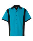 Hilton HP2243 Cruiser Bowling Shirt in Turquoise