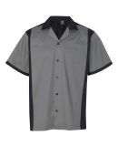 Hilton HP2243 Cruiser Bowling Shirt in Steel