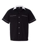 Hilton HP2244 GM Legend Bowling Shirt in Black/ white