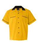 Hilton HP2244 GM Legend Bowling Shirt in Gold/ black