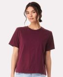 Bella+Canvas 6110 Ladies' 6oz Heavyweight T-Shirt in Maroon