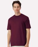 Gildan 3000 Unisex Light Cotton T-Shirt in Maroon
