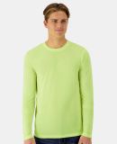 Hanes 484L Cool DRI® Cotton Touch Long Sleeve T-S in Safety green