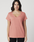 Cotton Heritage W1247 Women's V-Neck T-shirt in Dusty rose