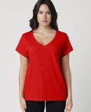 Cotton Heritage W1247 Women's V-Neck T-shirt in Team red