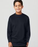 Cotton Heritage Y2460 Youth Crew Neck Fleece in Navy blazer