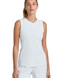Sport Tek LST441 Sport-Tek Women's Club Sleeveless in Wht/wht