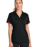 Sport Tek LST444 Sport-Tek Women's Club Colorblock in Blk/dpred