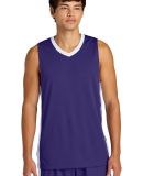 Sport Tek ST900 Sport-Tek Rival Basketball Rev Jer in Purple/wh