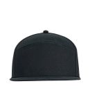 Big Accessories BA709 Hybrid Flat Bill Cap in Black
