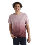 Champion Clothing CD100D Classic Jersey Dip Dye T- in Maroon ombre