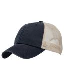 J America TW5533 Riptide Ripstop Trucker Cap in Navy