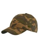 J America TW5537 Ripper Washed Cotton Ripstop Cap in Camo