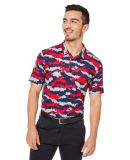Puma 599434 Mattr Volition Flanked Polo in High risk red